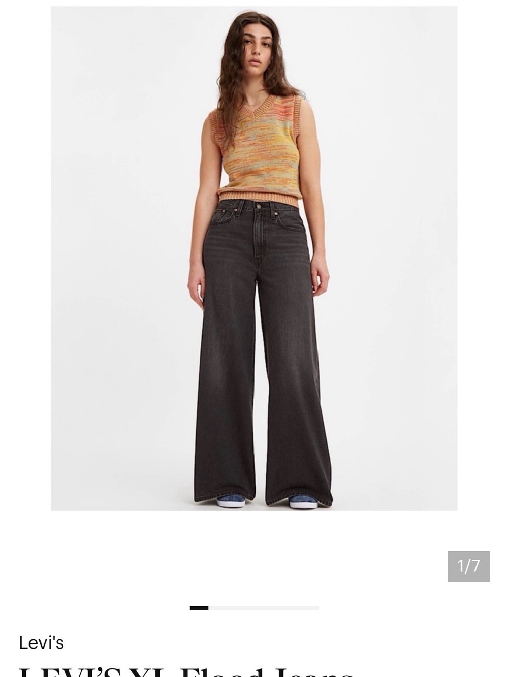 Levi's Wide-Leg High-Rise Black Jeans